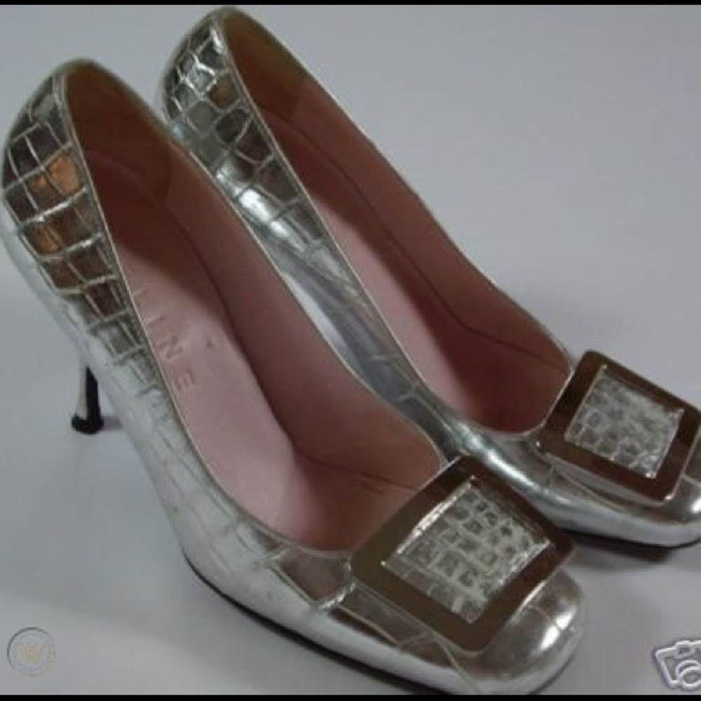 Celine Fauc croc 🐊 silver pumps - Picture 2 of 10